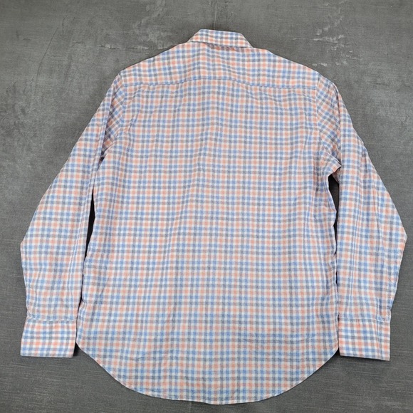 Robert Graham Mens Plaid Button Up Shirt Long Sleeve Flip Cuff Size XL - Picture 8 of 10